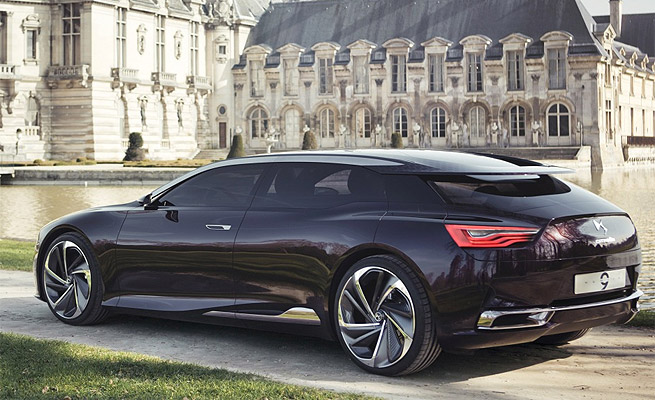 2012 Citroen DS9 que será exposto no salão de pequim detalhes da lateral