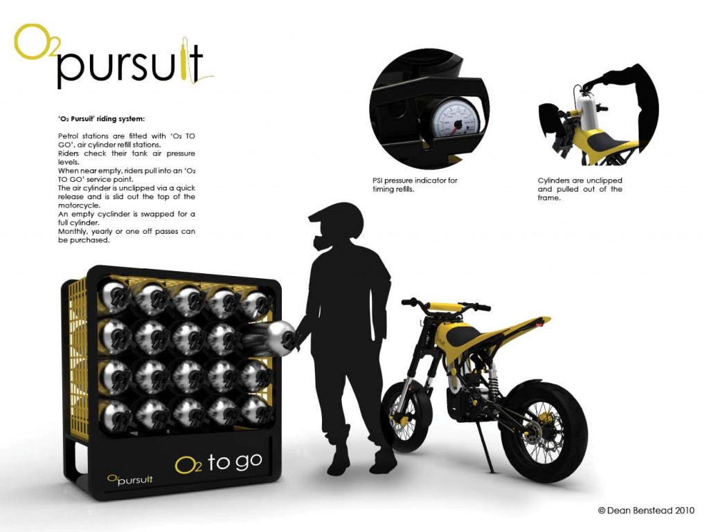 02-Pursuit-Moto movida a ar comprimido