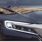 2012 Citroen DS9 que será exposto no salão de pequim detalhes da lanterna dianteira