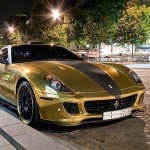 Ferrari 599 GTB banhada a ouro que circula na arábia saudita 13