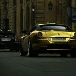 Ferrari 599 GTB banhada a ouro que circula na arábia saudita 2