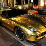 Ferrari 599 GTB banhada a ouro que circula na arábia saudita 4