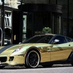 Ferrari 599 GTB banhada a ouro que circula na arábia saudita 6