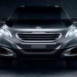 Peugeot urban crossover conceito da marca é exibido no salão de pequim 2012 detalhe da frente 3