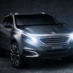 peugeot urban crossover conceito da marca é exibido no salão de pequim 2012 detalhe da frente 4