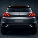 peugeot urban crossover conceito da marca é exibido no salão de pequim 2012 detalhe da traseira 4