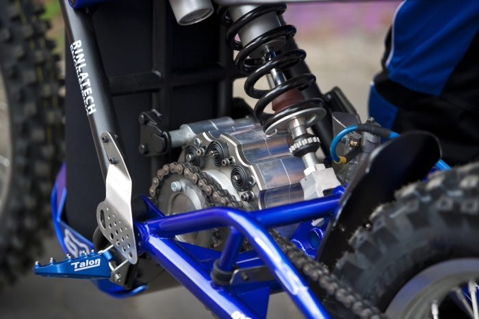 02-Pursuit-Moto movida a ar comprimido protótipo detalhes do motor