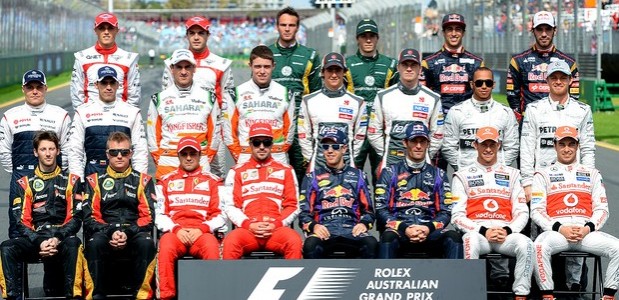 pilotos da formula 1 de melbourne em 2013